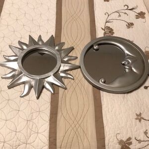 Sun & moon ceramic mirrors